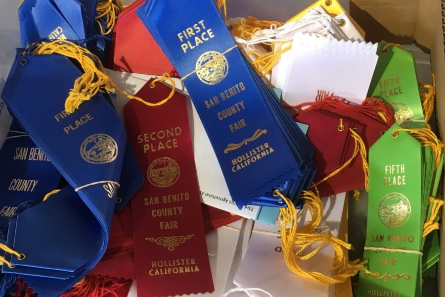 San Benito County Fair ribbons